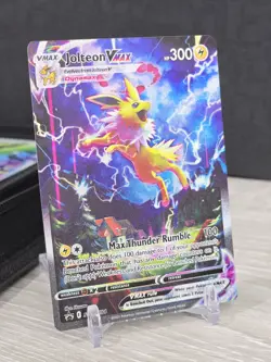 Pokemon Card TCG Jolteon VMAX SWSH184 Sword & Shield Black Star Promo Holo NM - Image 1