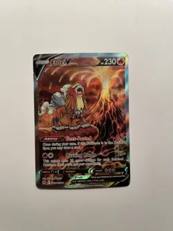 2023 Pokemon Sword & Shield SWSH Full Art - Entei V Crown Zenith #GG36 - Image 1