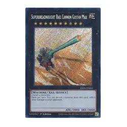 Yu-Gi-Oh! Superdreadnought Rail Cannon Gustav Max (Platinum Secret Rare) - Quart - Image 1