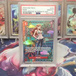 PSA 10 GEM MINT Nami SP OP01-016 OP05 Awakening of the New Era One Piece TCG - Image 1
