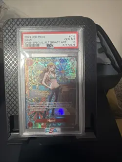 PSA 10 GEM MINT Nami SP OP01-016 OP05 Awakening of the New Era One Piece TCG - Image 1