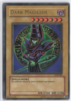 Yugioh - Dark Magician LOB-005 Unlimited - The Legend of Blue Eyes White Dragon - Image 1