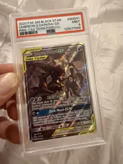 Pokemon Card - Umbreon and Darkrai GX SM241 Sun and Moon Black Star Promo PSA 9 - Image 4