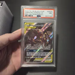 Pokemon Card - Umbreon and Darkrai GX SM241 Sun and Moon Black Star Promo PSA 9 - Image 1