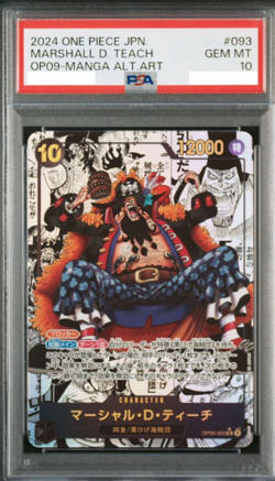 PSA10 Marshall D Teach Manga Alt Art SR-SP [OP09-093] One Piece Card Japanese - Image 1