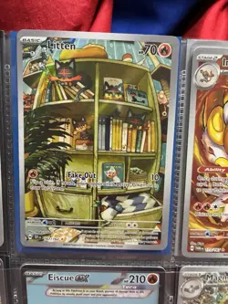 Pokemon TCG Litten Full Art Holo Card 167/162 Temporal Forces Illustration Rare - Image 1