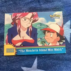The Mandarin Island Miss Match OR16 Topps Pokemon Series 3 TV Animation Blue - Image 1