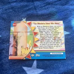 The Mandarin Island Miss Match OR16 Topps Pokemon Series 3 TV Animation Blue - Image 2