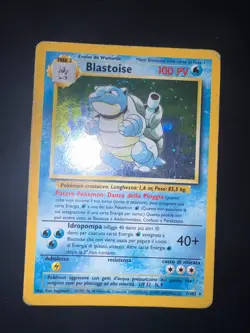Carta Pokemon Blastoise 2/102 Set Base Holo PLAYED Ita - Image 1