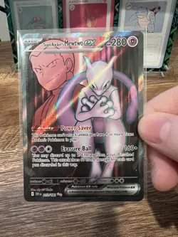 Pokemon TCG Team Rocket's Mewtwo ex 213/182 Sv10: Destined Rivals Holo - Image 2