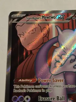 Team Rocket's Mewtwo ex 213/182 Sv10: Destined Rivals Full Art Holo Pokemon TCG - Image 3