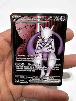 🚀 Team Rocket's Mewtwo ex 213/182 Sv10: Destined Rivals Pokemon TCG Holo NM/M - Image 1
