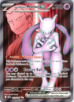 Team Rocket's Mewtwo ex - 213/182 SV10: Destined Rivals Pokemon TCG NM - Image 1