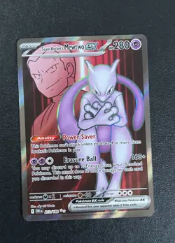 Pokemon TCG: Team Rocket's Mewtwo ex 213/182 Sv10: Destined Rivals Full Art - Image 1