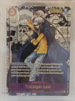 💎 One Piece CCG Trafalgar Law PRB01 Manga Alt Art OP05-069 BGS 10 Pristine - Image 3