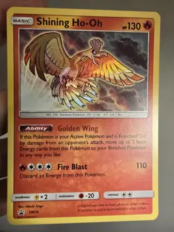 Pokemon TCG Shining Ho-Oh SM70 Holo Black Star Promo Card Sun & Moon NM - Image 1