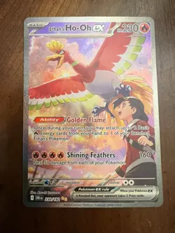 Pokemon TCG Ethan's Ho-Oh EX Sir 230/182 Destined Rivals LP - Image 1