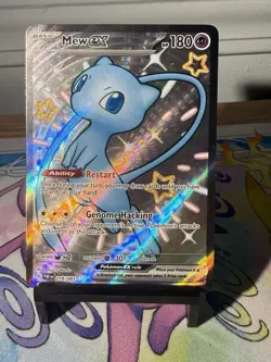 Pokemon TCG Mew EX 216/091 SV Paldean Fates Full Art Shiny Ultra Rare Card - Image 1