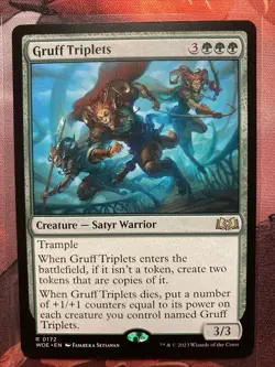 MTG Gruff Triplets Wilds of Eldraine WOE 0172 NM - Image 1