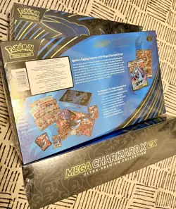 LOT OF 3 Pokemon TCG Mega CHARIZARD X ex Ultra Premium Collection Costco Box NEW - Image 4
