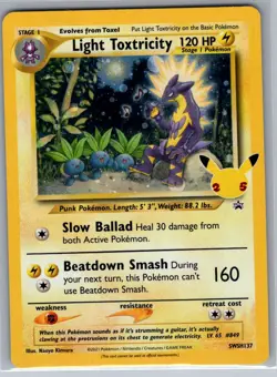 Light Toxtricity SWSH137 SWSH: Sword & Shield Promo Cards - Pokemon Card - NM - Image 1