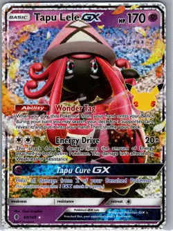 Tapu Lele GX 60/145 Celebrations: Classic Collection - Pokemon Card - NM - Image 1