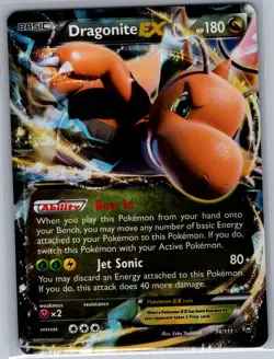 Dragonite EX 74/111 XY - Furious Fists - Pokemon Card - NM - Image 1
