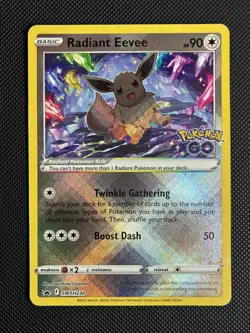 2022 Pokemon GO Radiant Eevee Black Star Promo BSP #SWSH230 - Image 1