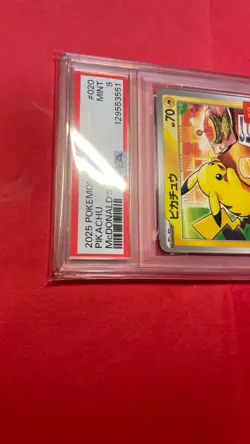 PSA 9 Pikachu 020/M-P McDonald's Happy Set Promo Pokemon Card japanese h113 - Image 4