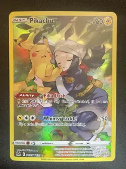Pokemon TCG Pikachu TG05/TG30 Holo Rare Lost Origin Full Art NM - Image 1