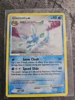 Pokemon Glaceon 5/100 Majestic Dawn Holo Rare TCG Card 2008 English - Image 1