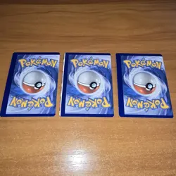 3x Error Pokemon Trading Cards • miscut/misaligned, inverted • PFL 45, 53, 68/94 - Image 1