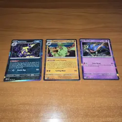3x Error Pokemon Trading Cards • miscut/misaligned, inverted • PFL 45, 53, 68/94 - Image 2