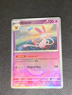 Sylveon 040/131 Master Ball Reverse Holo -Prismatic Evolutions Pokemon Card - NM - Image 1