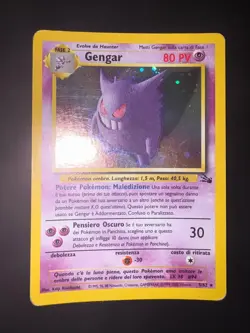Carta Pokemon Gengar 5/62 Set Fossil Holo ITA - Image 1