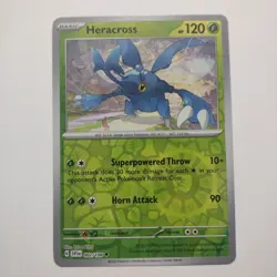 Heracross 002/198 Reverse Holo Scarlet & Violet Pokemon TCG - Image 1