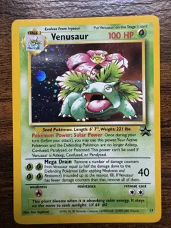 Pokemon TCG Venusaur #13 Holo Black Star Promo Nintendo Power Game Boy 2000 - Image 1