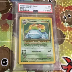 2000 Pokemon Game Base II #18 Venusaur Holo PSA 8 - Image 1