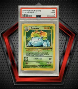 Venusaur *PSA 9* 2000 Pokemon Game Base II Holo #18 MINT - Image 1