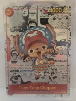 💎One Piece CCG Tony Tony.Chopper PRB01 Manga Alt Art Gold +1000 EB01-006 BGS 10 - Image 2