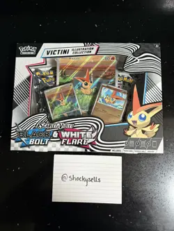 Pokemon Unova Victini Illustration Collection - Black Bolt & White Flare Sealed - Image 1