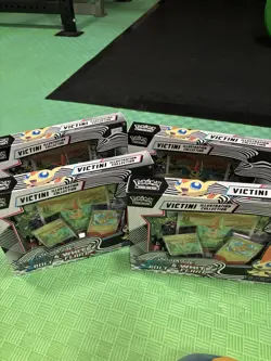 Pokemon Victini Illustration Collection Box Sealed Black Bolt White Flare X4 - Image 1