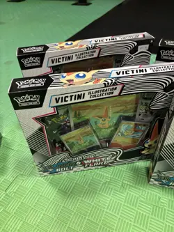 Pokemon Victini Illustration Collection Box Sealed Black Bolt White Flare X4 - Image 2
