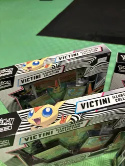 Pokemon Victini Illustration Collection Box Sealed Black Bolt White Flare X4 - Image 4