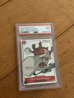 One Piece Tony Tony Chopper 2023 Gift Collection Promo Foil PSA 9 Mint ST01-006 - Image 1