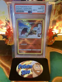 Pokemon Play Prize Pack Series 3 Radiant Charizard 020 - PSA 10 GEM MINT - Image 1