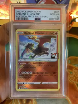 Pokemon Play Prize Pack Series 3 Radiant Charizard 020 - PSA 10 GEM MINT - Image 2