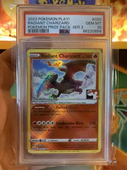 Pokemon Play Prize Pack Series 3 Radiant Charizard 020 - PSA 10 GEM MINT - Image 2
