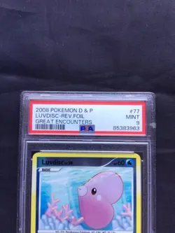 Pokemon Cards: Great Encounters Reverse Holo: Luvdisc 77/106 PSA 9 - Image 3