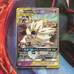 Pokemon TCG SM - Cosmic Eclipse #75/236 Solgaleo & Lunala GX NM - Image 1